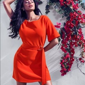 Marciano Emelie T-shirt Dress - Fiery Red - Large